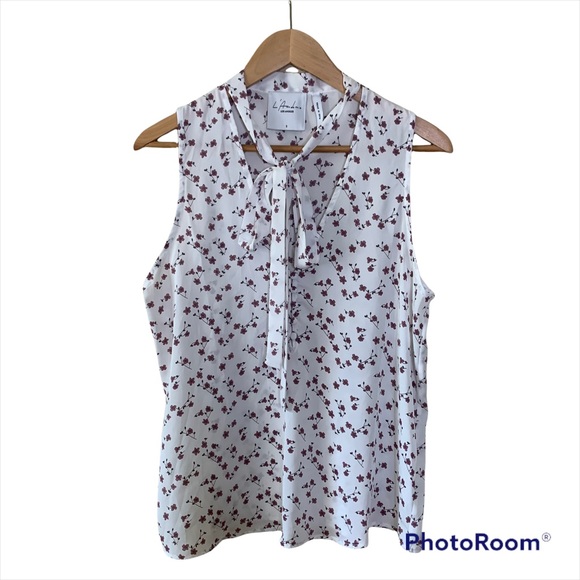 L’Academie The 70s Floral Tank in Mauve Ditsy - Picture 3 of 6